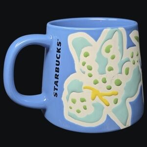 2021 Starbucks Iris Flower Blue Mug